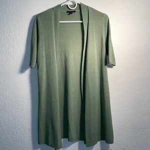 Eileen Fisher Open Front Cardigan Size XS Sage Green